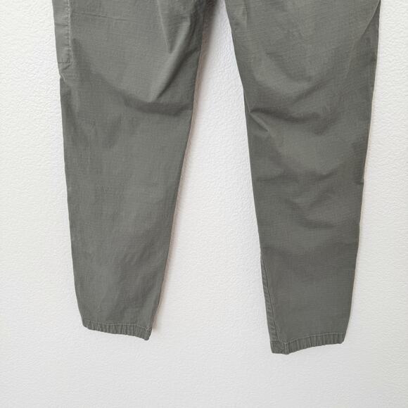 [Vuori] Olive Green Ripstop Slim Fit Drawstring Waist Pants Casual Sz Medium M - Picture 9 of 11